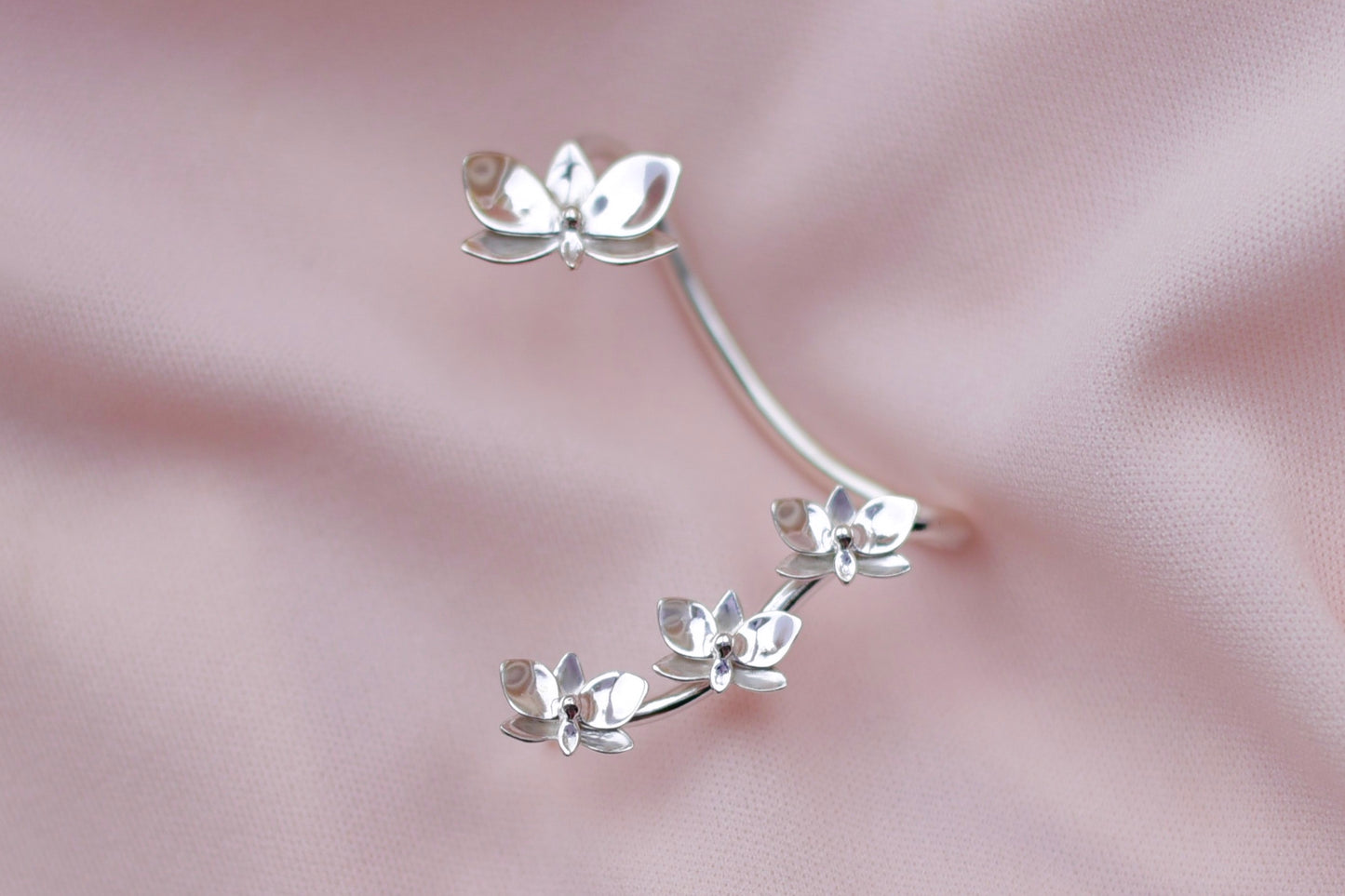 Orchid Ear Cuff