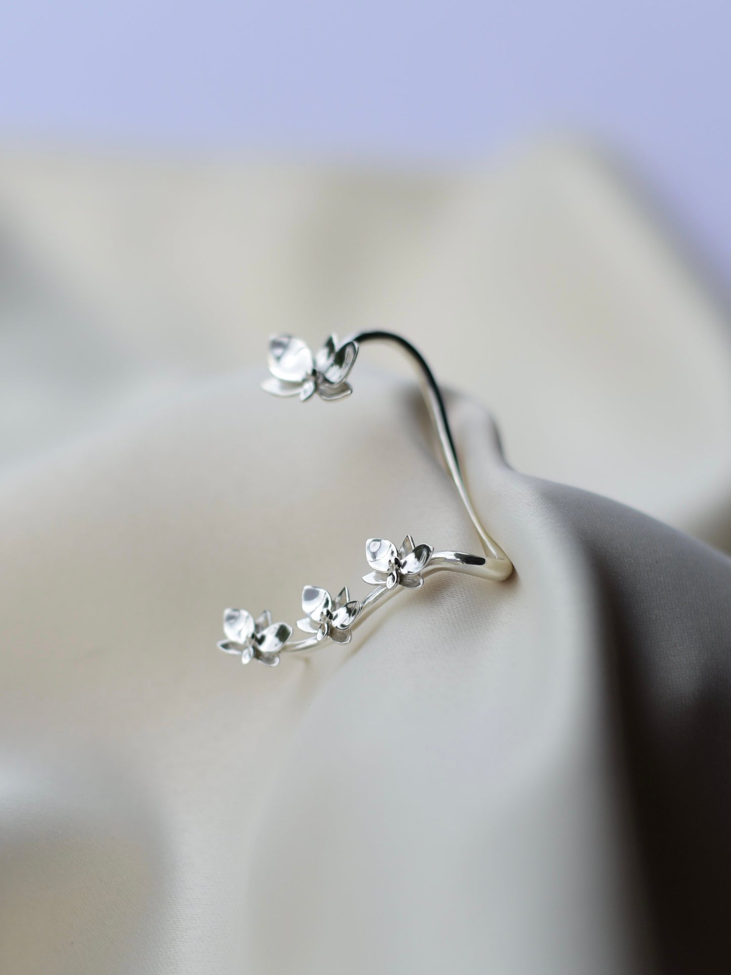 Orchid Ear Cuff