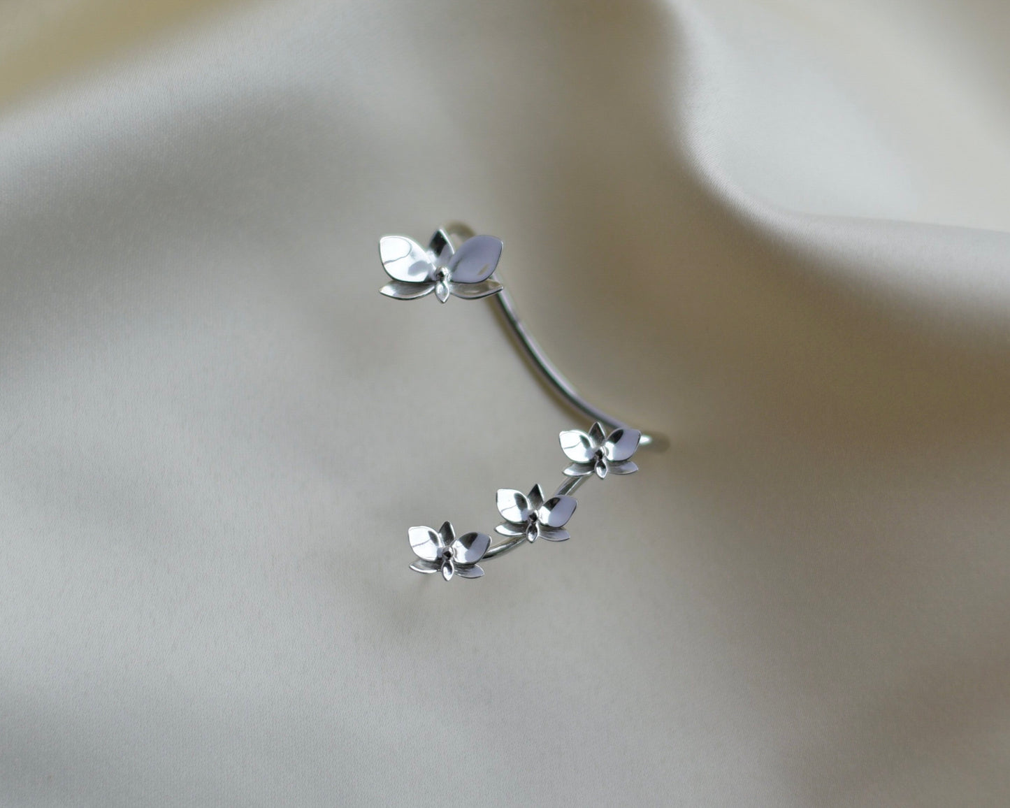 Orchid Ear Cuff