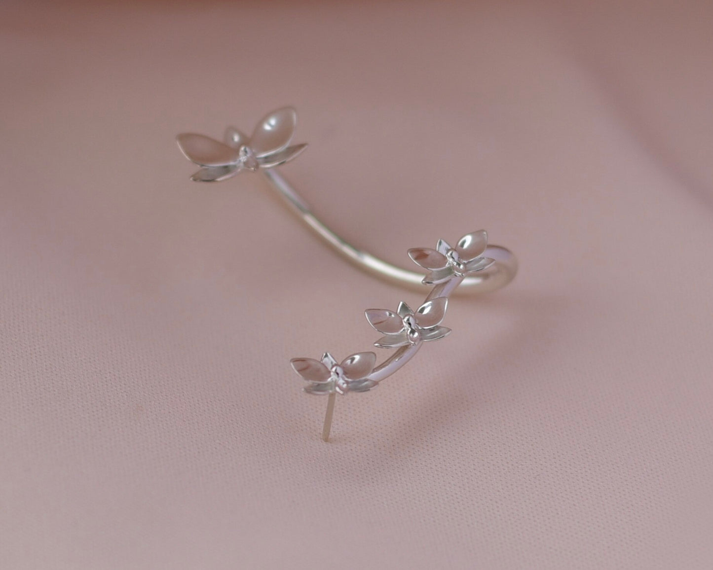 Orchid Ear Cuff