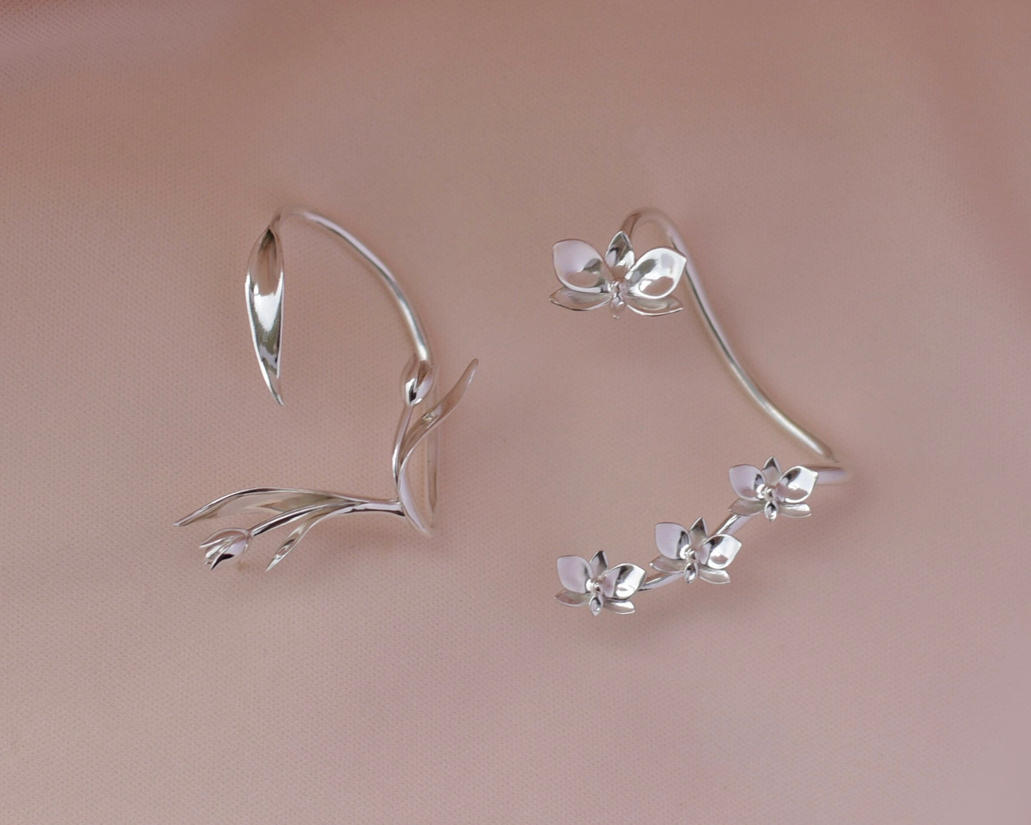 Orchid Ear Cuff
