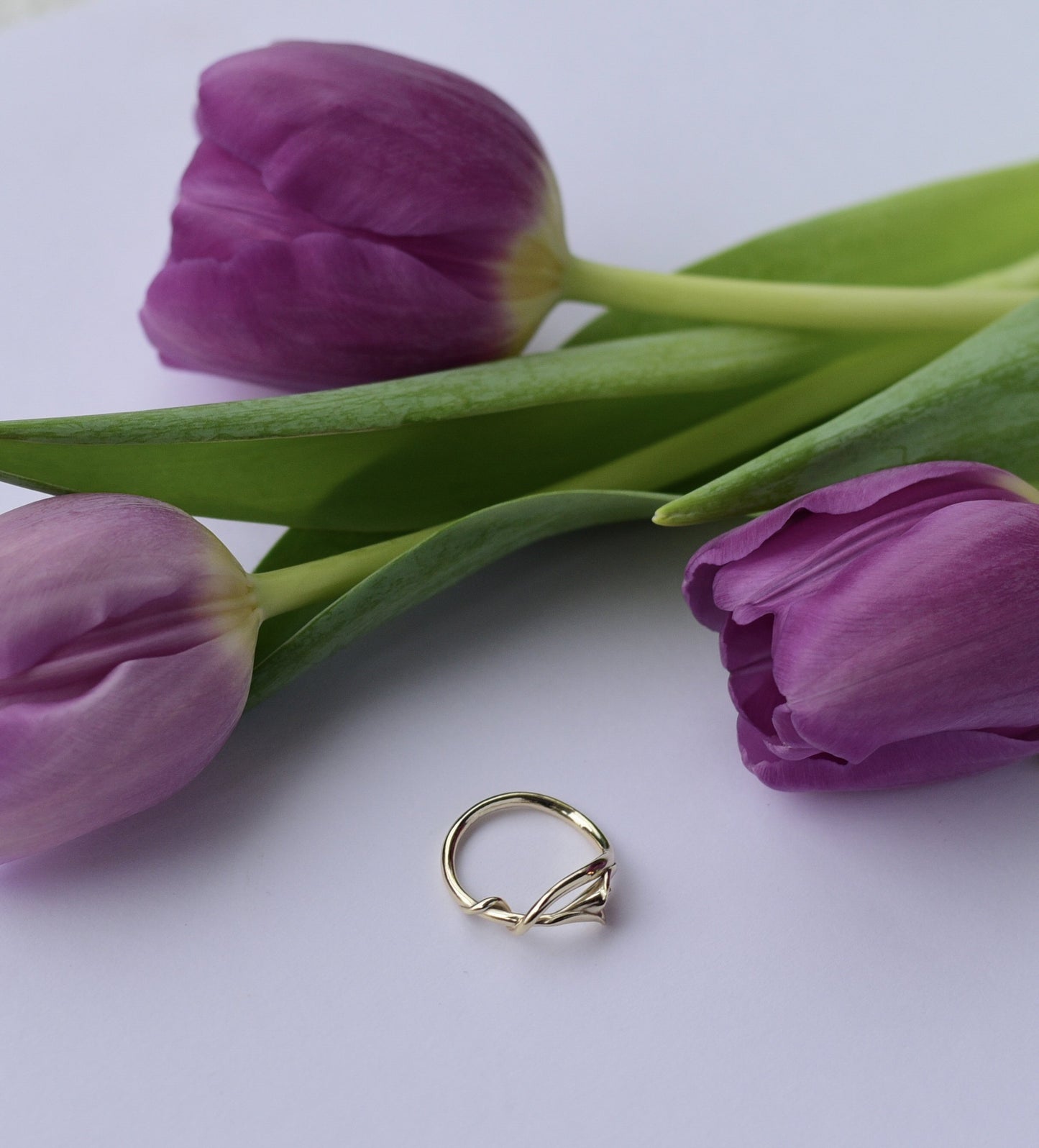 Entwined Lily Ring