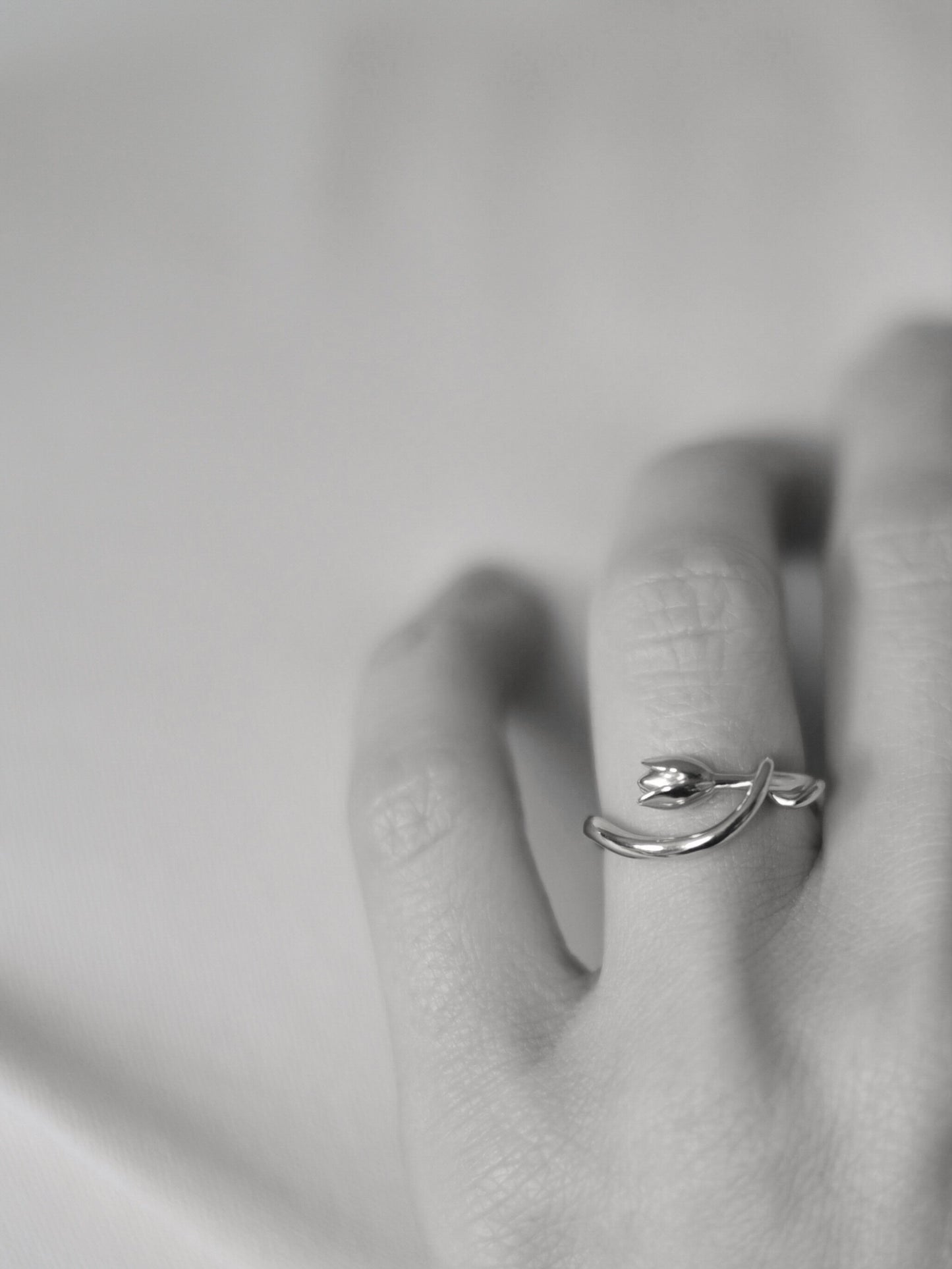 Entwined Tulip Ring