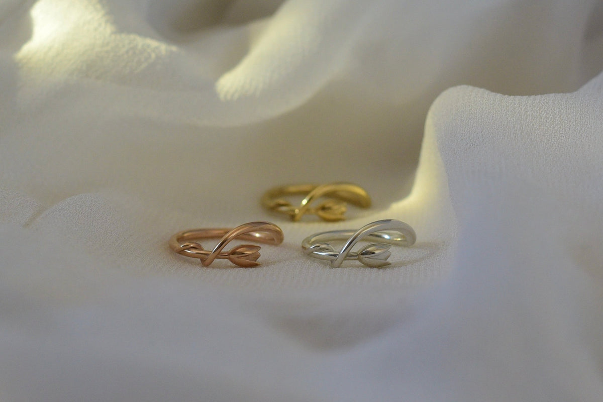 Entwined Tulip Ring - Gold