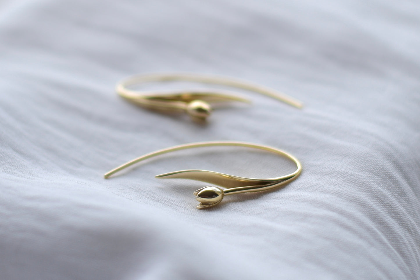 Tulip Earrings – 9k Gold