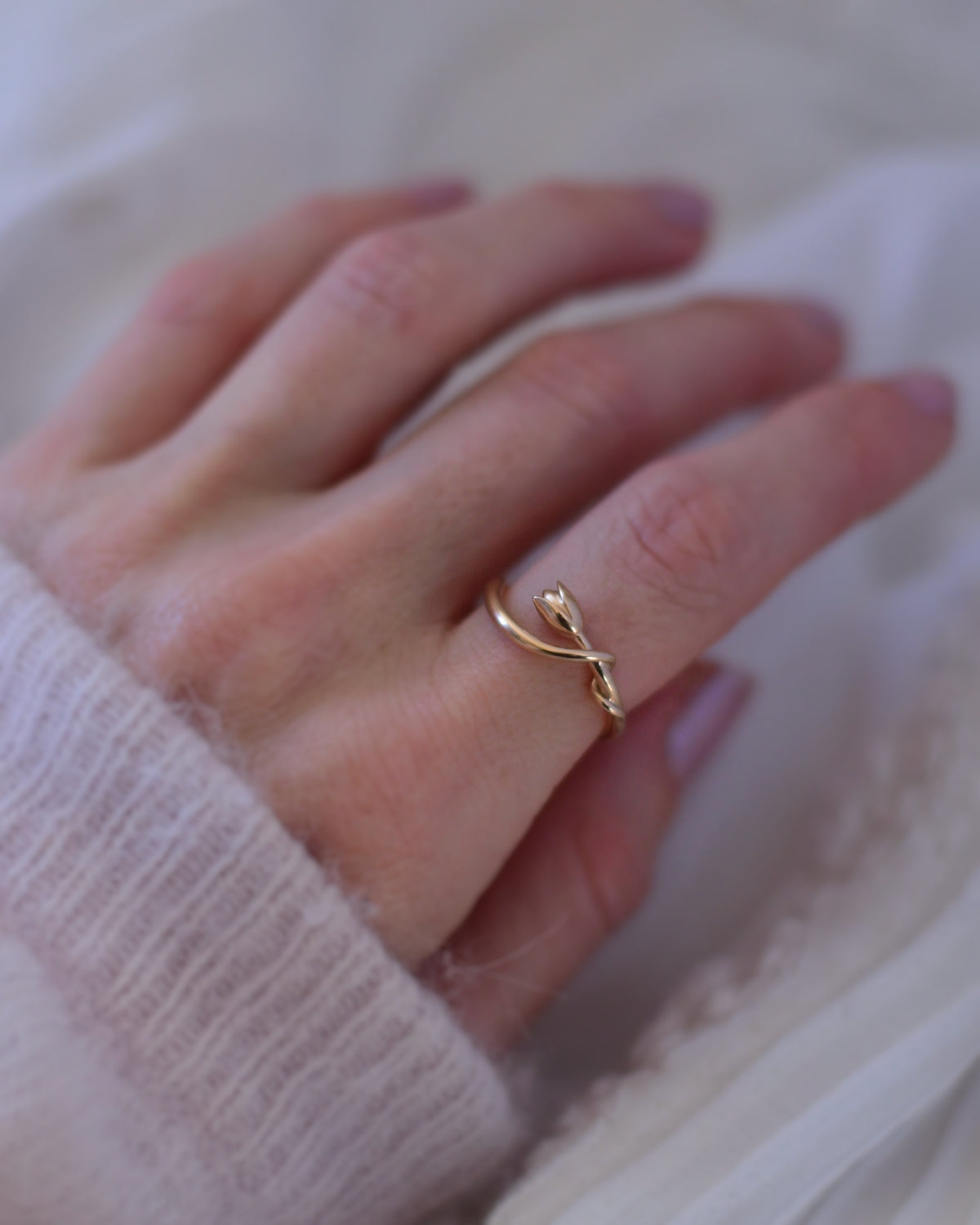 Entwined Tulip Ring - Gold