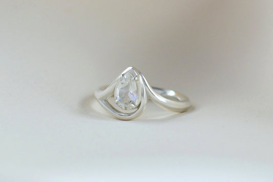 Solaris Ring - White Topaz